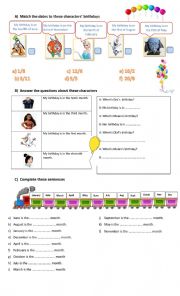 Months and ordinal numbers