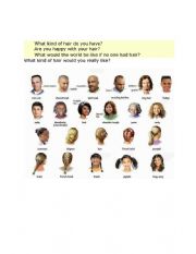English Worksheet: Hair style and Cuts