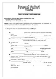 English Worksheet: Present Perfect
