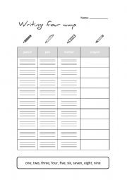 Engaging writing and spelling practice worksheet (editable vocabulary)