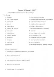 English Worksheet: Modern Family Vocab