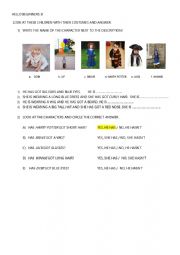 English Worksheet: CHARACTER DESCRIPTION HAS GOT
