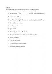 English Worksheet: Mister X