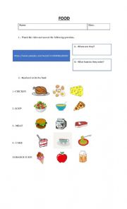 Food vocabulary