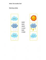 English Worksheet: Weather