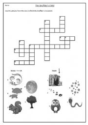 English Worksheet: The Gruffalo�s Child crossword