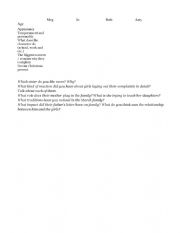 Little Women chapter 1 worksheet