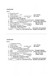 English Worksheet: Mixed Conditionals