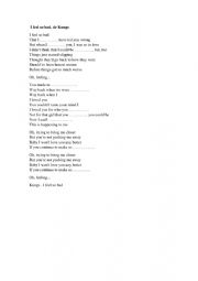 English Worksheet: I fell so bad - Kungs