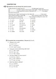 English Worksheet: Robinson Crusoe