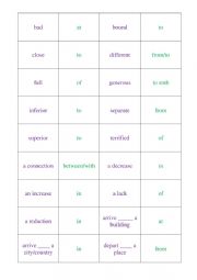 English Worksheet: prepositional phrases (use of English B2)