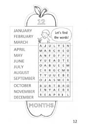 12 months of the year worksheet