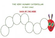 English Worksheet: THE VERY HUNGRY CATERPILLAR