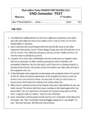 English Worksheet: end of term 3 test 7th form 