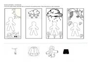 English Worksheet: Seasons and clothes