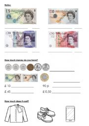 British money - notes