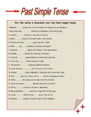 SIMPLE PAST TENSE