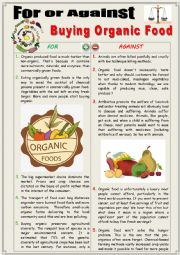 For or Against Buying Organic Food - Debate