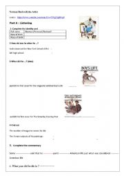 English Worksheet: Norman Rockwell and the Civil Right Movement
