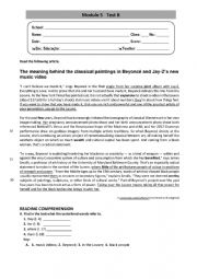 English Worksheet: Module 5