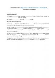 English Worksheet: ELLA FITZGERALD AUDIO 