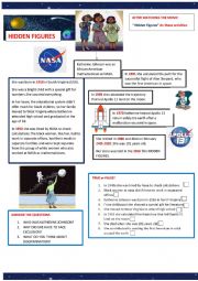 English Worksheet: Apartheid: Hidden Figures movie