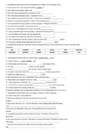 Comparatives and Superlatives