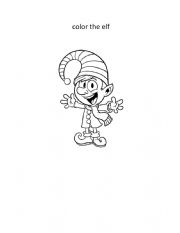 color the elf