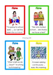 English Worksheet: Adverbs of Time Flash/Game Cards 31-40