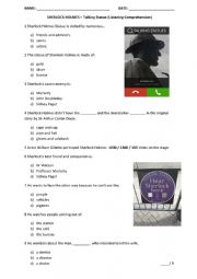 English Worksheet: Sherlock Holmes - Talking Statue London