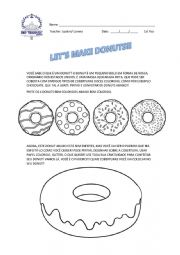 English Worksheet: Breakfast - DONUTS