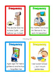 English Worksheet: Adverbs of Frequency Flash/Game Cards 41-50