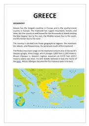 English Worksheet: Greece