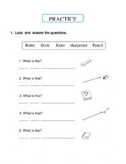 English Worksheet: what is this,that