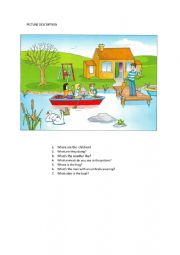 English Worksheet: picture description 1