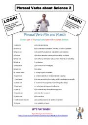 Phrasal Verbs About Science 2