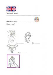 English Worksheet: How are you ?