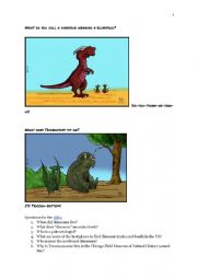 English Worksheet: Dinosaurs 