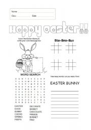 English Worksheet: Extra Activity - Easter