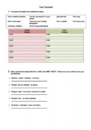 English Worksheet: FUTURE