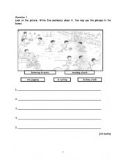  COMPLETE THE WORKSHEET