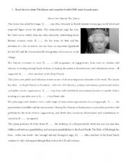 English Worksheet: Queen Elizabeth II