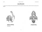 English Worksheet: Lady Macbeth worksheet - Close Reading Act I, Scene 7 + Act II, Scene 2
