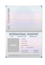 English Worksheet: Passport