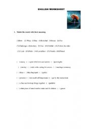 English Worksheet: Brave Film Worksheet