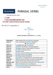 phrasal verbs summary