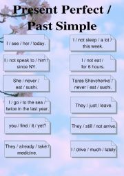 Present Perfect / Past Simple drill