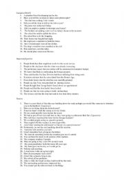 English Worksheet: passive & causative