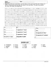English Worksheet: as...as comparison worksheet and puzzle
