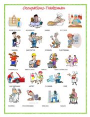 English Worksheet: Profession - Tradesman